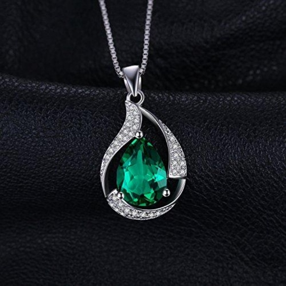 🔥Nano Russian Emerald Pendant - 925 Sterling Silver - Picture 3 of 7
